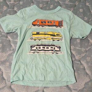 The Children's Place Train Graphic T-Shirt - Light Blue Size 4T Boys